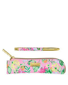 Lilly Pulitzer Pen with Pouch in Via Amore Spritzer