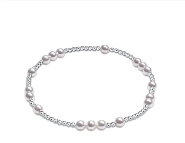 enewton Sterling Hope Unwritten 5mm Bracelet - Pearl