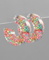 Sequined Resin Hoops
