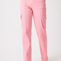 Judy Blue High Wasited Pink Cargo Pants