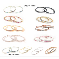 Crystal Hoop Earrings Jacqueline Kent