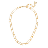 Matte Gold Classic Ropes and Links Necklace
