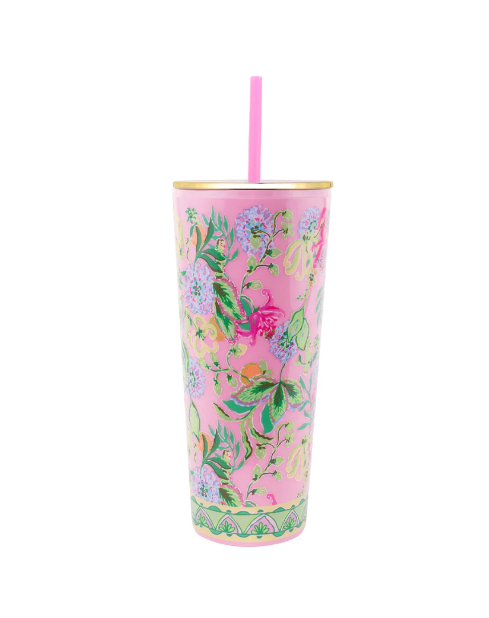 Lilly Pulitzer Tumbler with Straw - Via Amore Spritzer