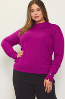 Long Sleeve Mock Neck Sweater CLEARANCE

