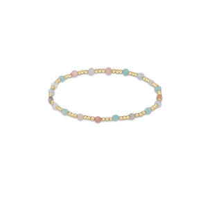 enewton Gemstone Gold Sincerity Pattern 3mm Bead Bracelet - Hot Mess