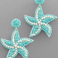 Starfish Seed Bead Earrings