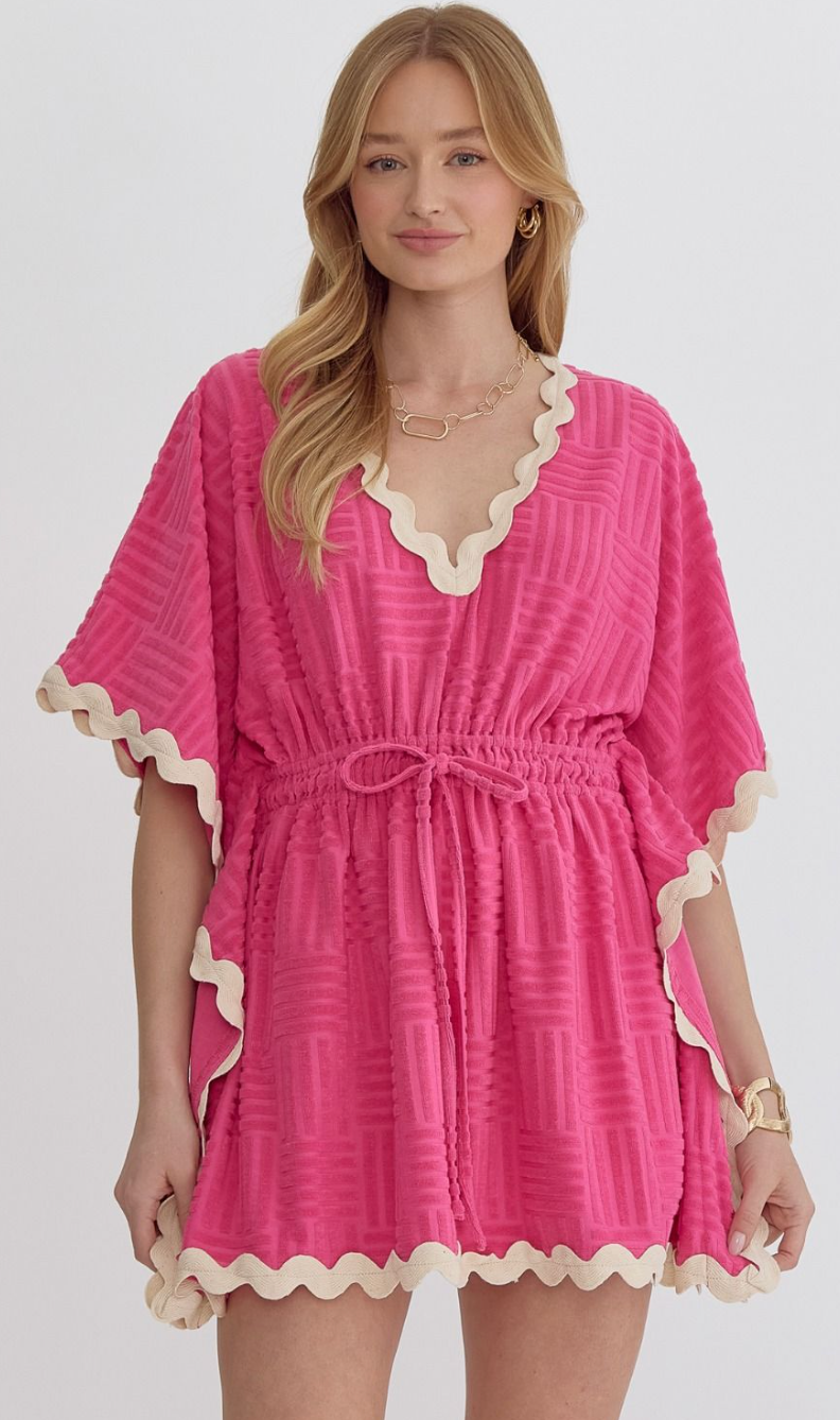 Terry Cloth Ric Rac Dress