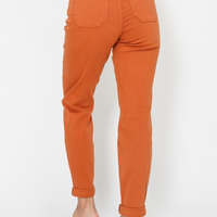 Judy Blue High Waist Garment Dyed Double Cuff Joggers