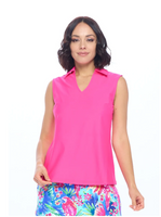 Rosa Sleeveless Polo Top
