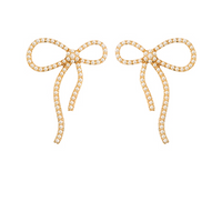 Pearl Bow Earrings