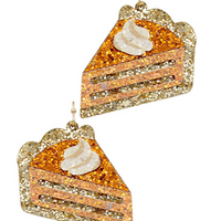 Pumpkin Pie Glitter Earrings