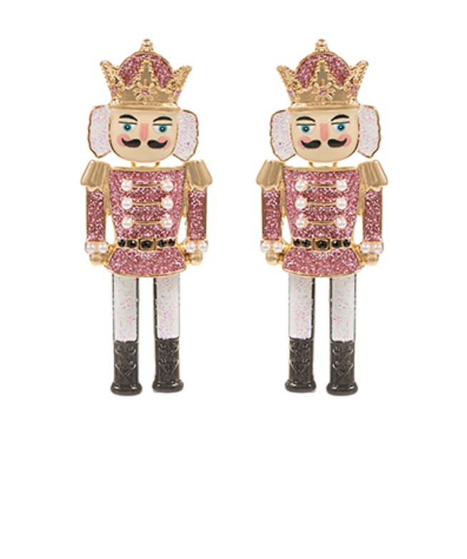 Linked Nutcracker Drop Earrings