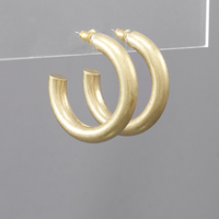 Tube Hoop Earrings