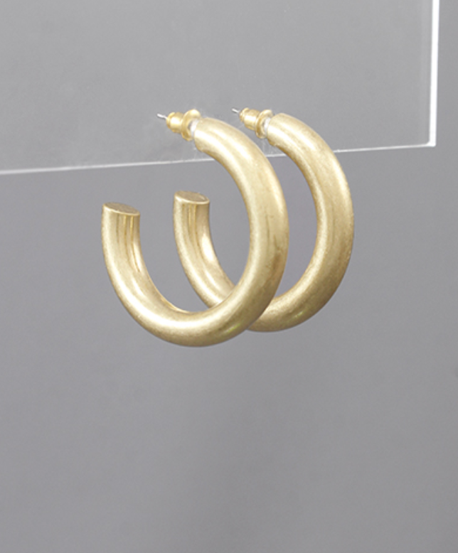 Tube Hoop Earrings