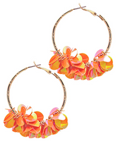 Sequin Dangle Hoops
