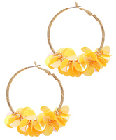 Sequin Dangle Hoops

