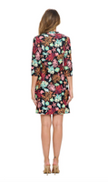 Black Arlene Quarter Sleeve Shift Dress
