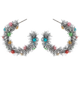 30mm Christmas Tinsel Hoops
