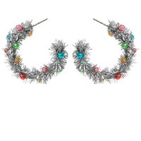 30mm Christmas Tinsel Hoops