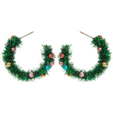 30mm Christmas Tinsel Hoops

