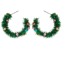 30mm Christmas Tinsel Hoops