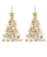 Acrylic Christmas Tree Earrings
