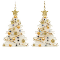 Acrylic Christmas Tree Earrings