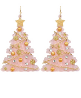 Acrylic Christmas Tree Earrings
