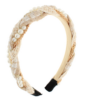Braid and Pearl Headband

