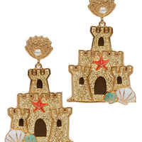 Glitter Sandcastle Earrings