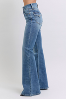 Judy Blue High Waist Flare Jeans with Tint
