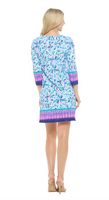 Julie Split Neck Shift Dress

