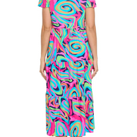 Gail Short Sleeve Midi Dress