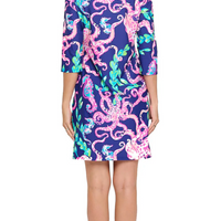 Octopus Arlene Quarter Sleeve Shift Dress