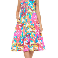 Antonella Sleeveless Midi Dress