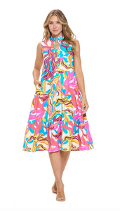 Antonella Sleeveless Midi Dress