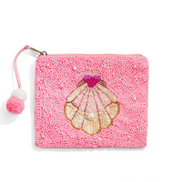Scallop Shell Beaded Coin Purse