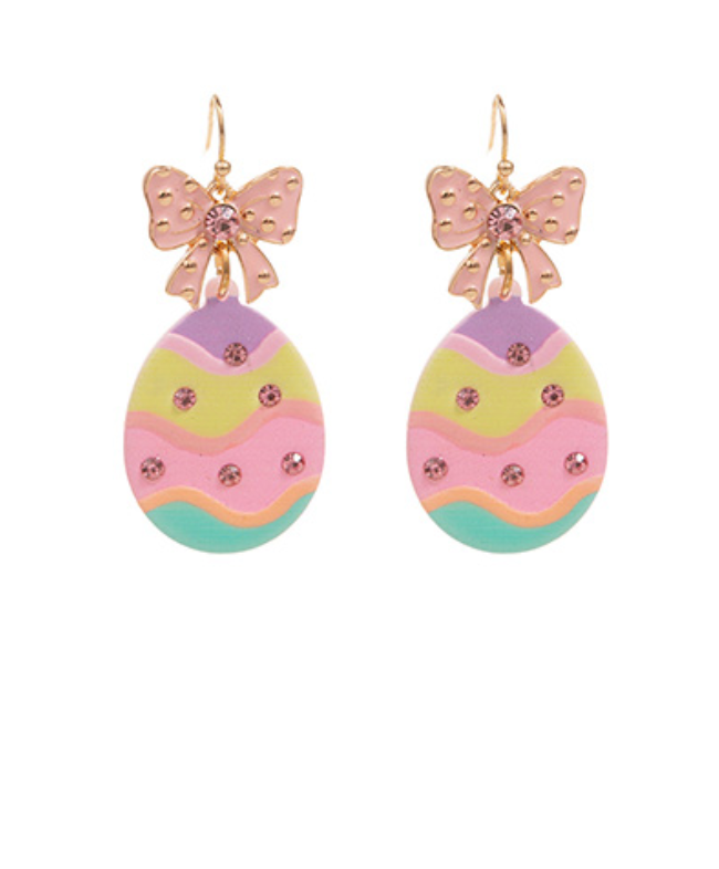 Bow & Easter Egg Earrings