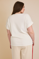 Notch Neck Short Sleeve Top
