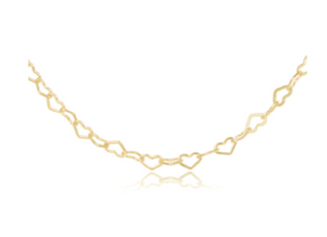 enewton 15" Choker Love Chain - Gold