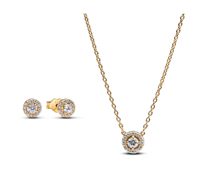 Pandora Sparkling Halo Jewelry Gift Set