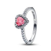 Pandora Elevated Pink Heart Ring