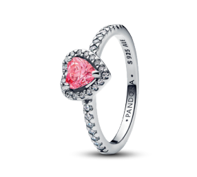Pandora Elevated Pink Heart Ring