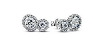 Pandora Embracing Halo Stud Earrings
