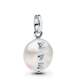 Pandora Treated Freshwater Cultured Baroque Pearl Mom Dangle Charm