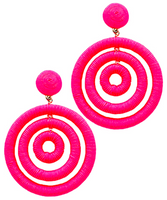 Wrapped Cord Dangle Earrings

