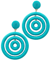 Wrapped Cord Dangle Earrings
