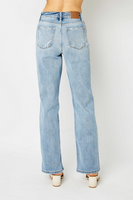 Judy Blue High Waist Light Wash Straight Leg Jeans
