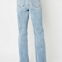 Judy Blue High Waist Light Wash Straight Leg Jeans