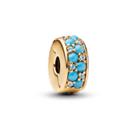 Pandora Aqua Blue Clip Charm